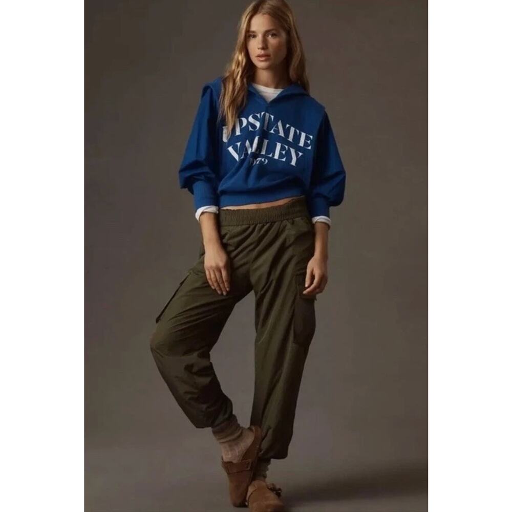 Anthropologie XXS Pilcro Hoodie Graphic Oversized Cotton